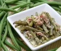 Бобы с ветчиной