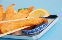 Жареные королевские креветки