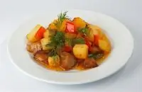 Овощное рагу с зеленым перцем