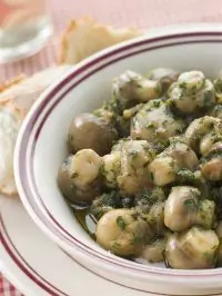 Грибы с чесноком