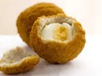 Пышки с яйцом