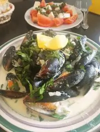 Мидии в белом вине