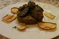 Куриная печень в хересе