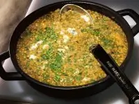 Чечевица с горгонзолой