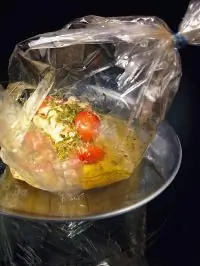 Треска с помидорами