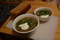 Суп из шампиньонов с перловкой