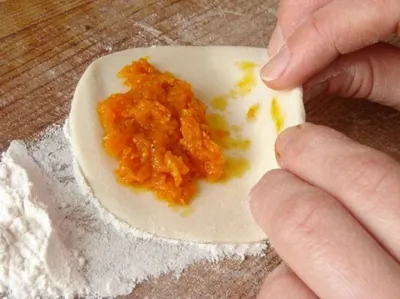 Казахские манты с тыквой