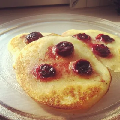 Блинчики с черникой