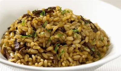 Плов с грибами