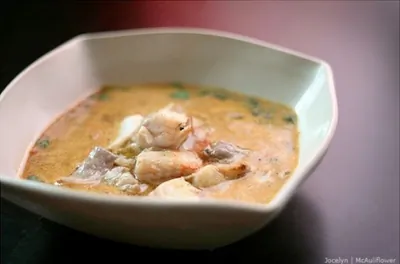 Буйабес из соленой трески и картофеля