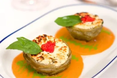 Артишоки, фаршированные болтуньей