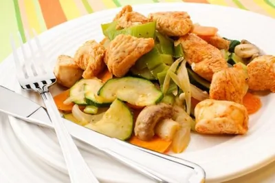 Рагу из телятины с грибами