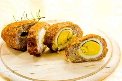 Яйца по шотландски со специями