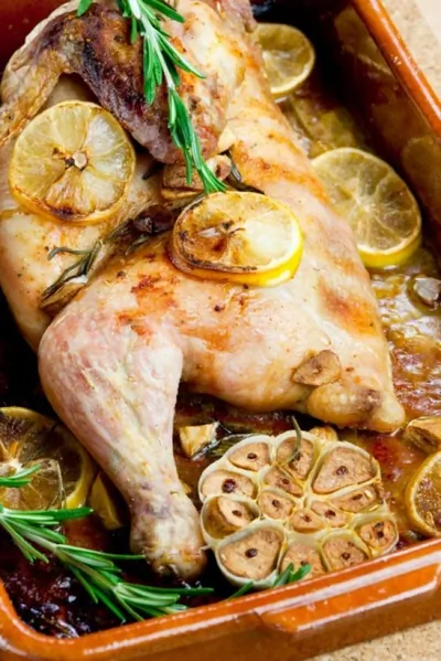 Цыпленок с лимоном и эстрагоном