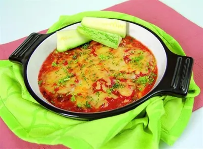 Гратен с яйцами по баскски