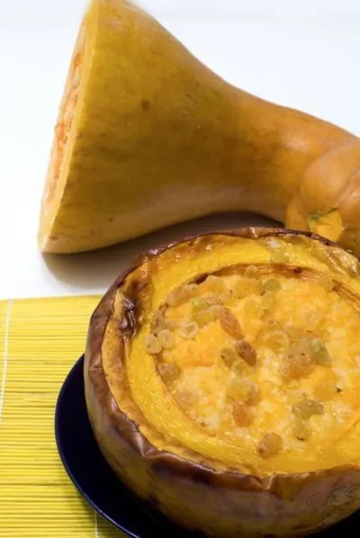 Тыквенно-рисовый пудинг