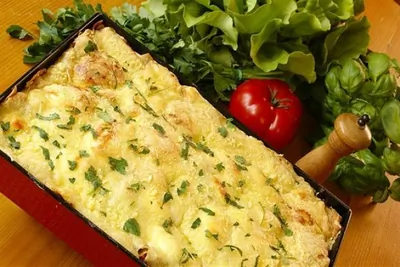 Лазанья болоньезе со сметаной