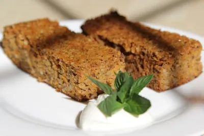 Морковный пирог с миндалем