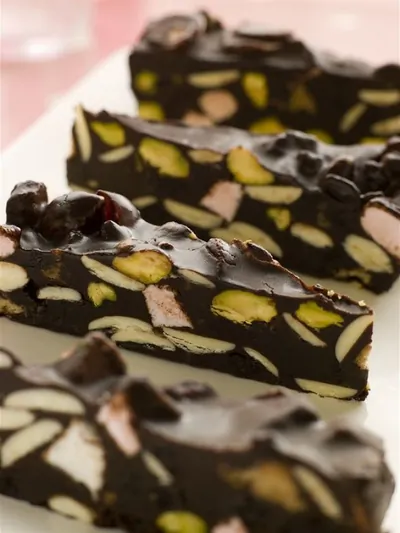 Шоколадное печенье с фисташками