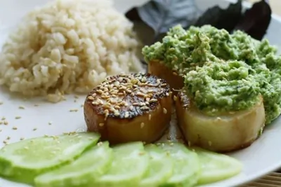 Стейк из редьки дайкон