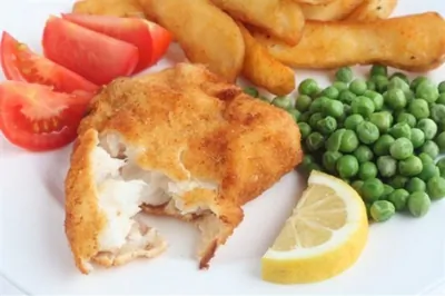 Рыба в пивном тесте с хрустящими чипсами