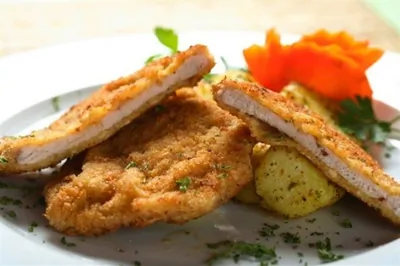 Телятина с картофельным салатом