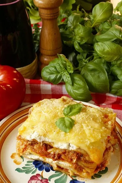 Лазанья с чеддером