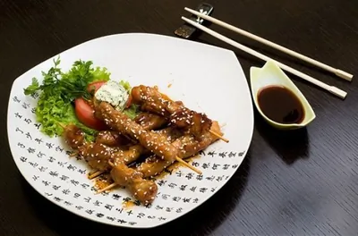 Курица терияки.