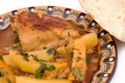 Курица с рислингом и сливками