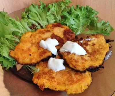 Оладьи морковные на кефире