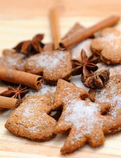 Рождественское имбирное печенье в глазури