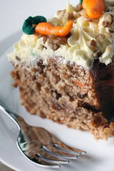 Морковный пирог с лимонной глазурью