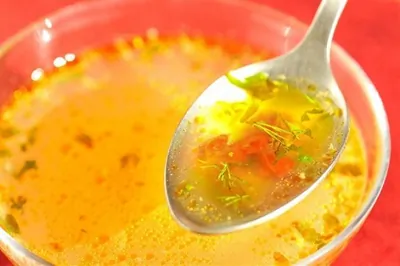 Куриный бульон по японски