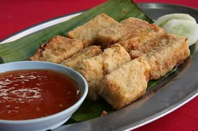 Хрустящий тофу с соусом чили