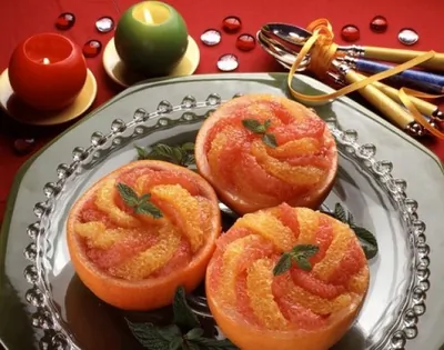 Цитрусовый салат с анисовым сиропом