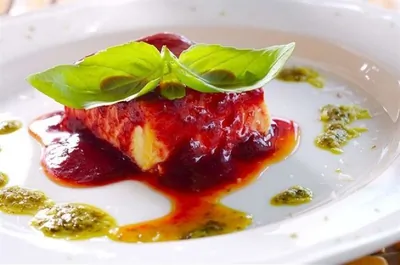 Малиновая панна-котта