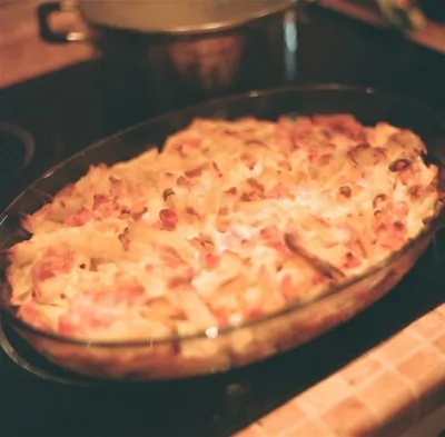 Паста с белым соусом