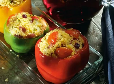 Перцы, фаршированные кускусом