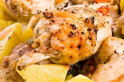 Индейка, запеченная с картофелем