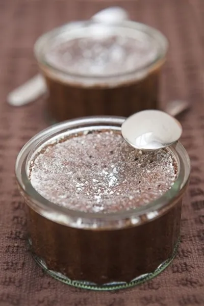 Кофейное суфле с соусом мокко