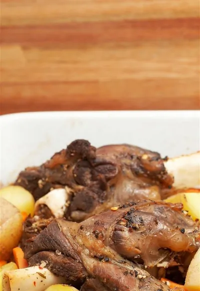 Маринованная баранина в соевом соусе и бальзамическом уксусе