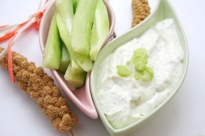 Крем-соус из хрена и зеленого лука