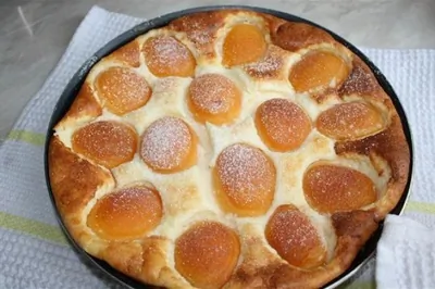 Манная запеканка с орехами и абрикосами