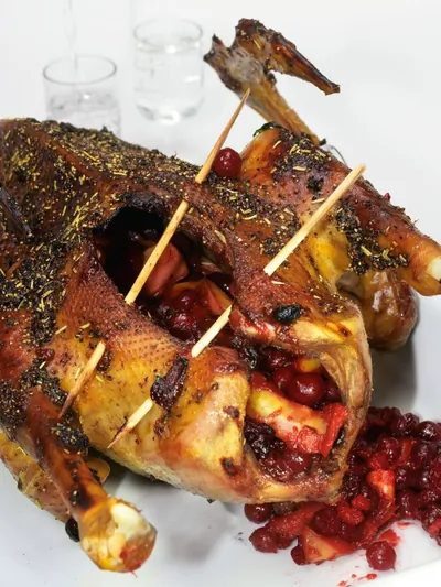 Запеченный гусь