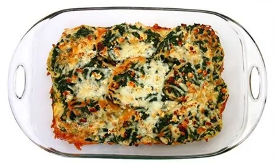 Страта со шпинатом и сыром