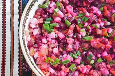 Винегрет с грибами