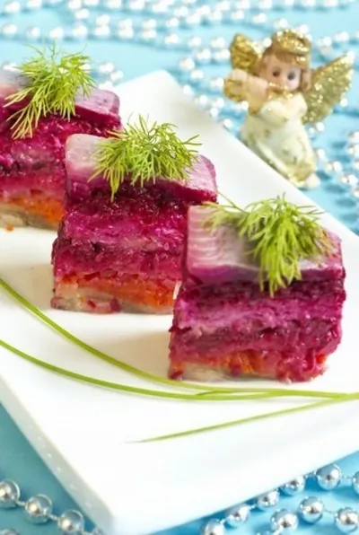 Сельдь под шубой с сыром