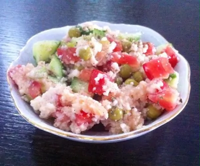 Кускус с лососем