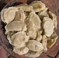 Вареники с фасолью и грибами