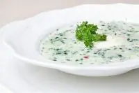 Окрошка на кислом молоке и сыворотке